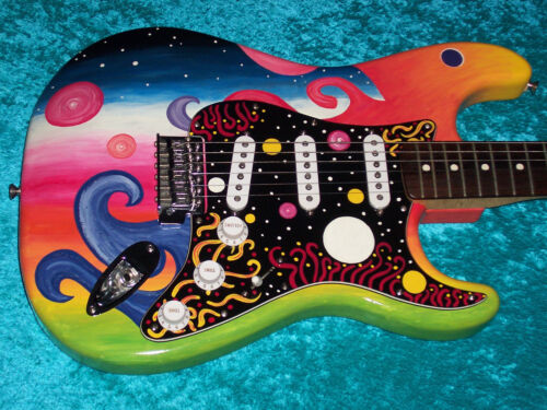 Universe Fender Stratocaster Guitar Strat MIM Mexican Mexico  painted in USA - Picture 1 of 10