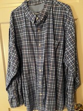 REDUCED  Izod Mens Long Sleeve Dress Shirt -Blue/Pink - 3XL - EUC DRY CLEANED