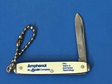 Vintage Advertising Promo Single Blade Pocket Knife Amphenol Allied Company