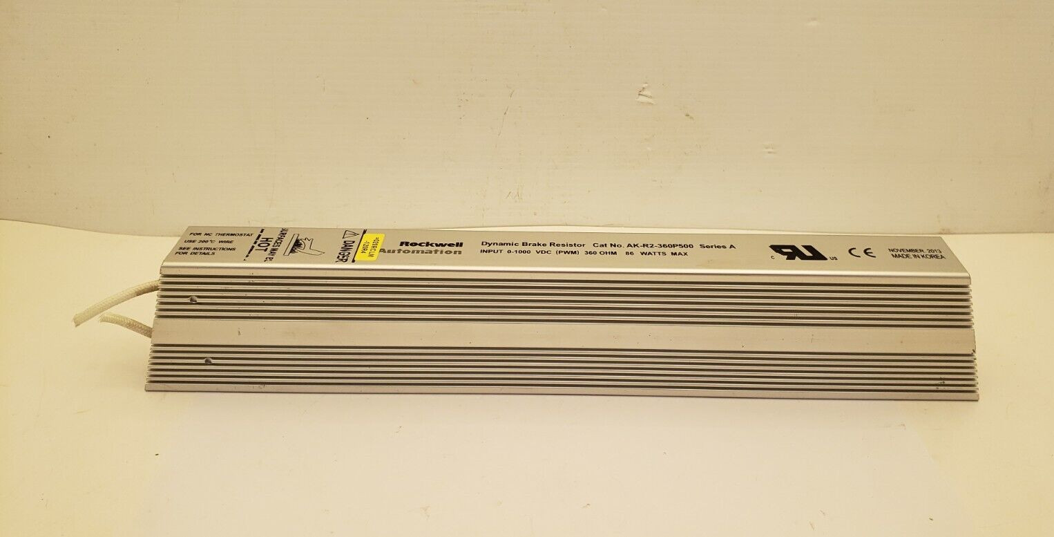 ROCKWELL AUTOMATION AK-R2-360P500 DYNAMIC BRAKE RESISTOR SER. A 0-1000 VDC INPUT