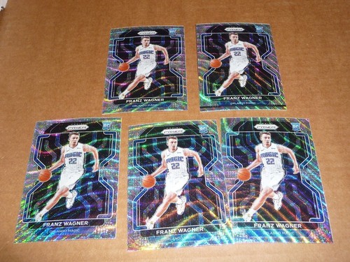 2021/22 Panini Prizm BOX SET SILVER WAVE LOT OF 5 FRANZ WAGNER MAGIC RC #310