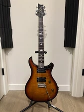 PRS CE-24 USA - Amber Sunburst with Black Satin Neck - 2022 with Gig Bag