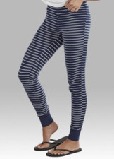 RALPH LAUREN Stripes Pajama Pants Fleece WomenNavy M