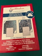 Spellbinders M-Bossabilities reversible Embossing Folder Whimsy Banal