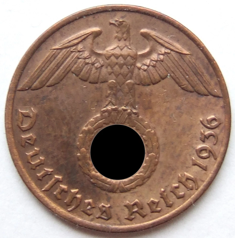 Coin German Reich 1 Reichspfennig 1936 J IN The Extremely fine / - Image 2 of 2