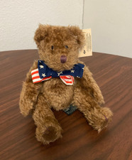 Russ Bear Plush Little Patriots Bear American Flag Bow Tie Ode to America