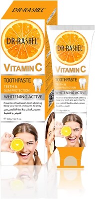 Fluoride Free Toothpaste: Vitamin C + Collagen Whitening Toothpaste, 3 X Tubes