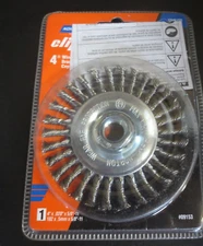 Norton Co 4 in. Clipper Knotted Wire Wheel Brush - Stainless Steel 12500 rpm