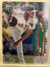 2020 Topps Holiday A.J. Puk RC Rookie Oakland Athletics A's #HW193