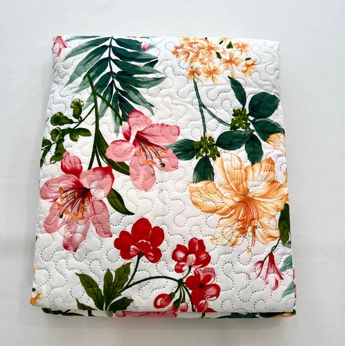 Juego de colcha reversible ligera colcha 3 piezas juego de colcha jardín de flores - Imagen 2 de 8