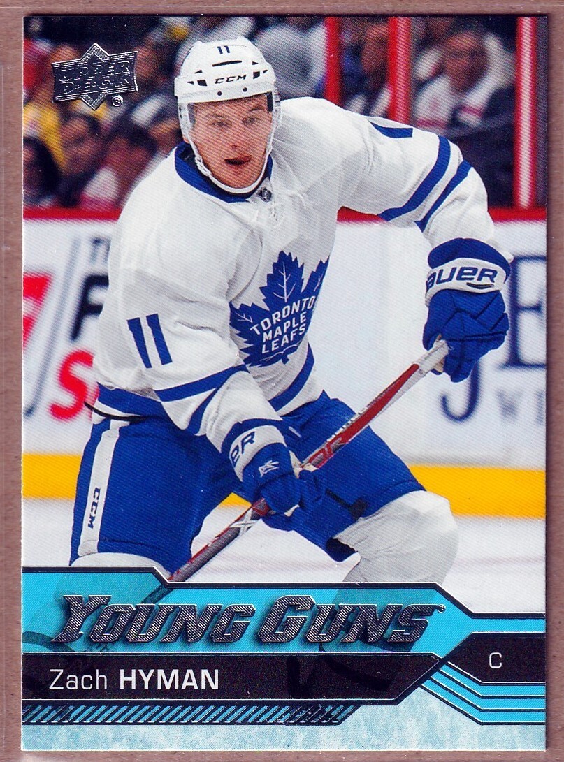 2016-17 Upper Deck Young Guns #222 Zach Hyman RC - Maple Leafs / Oilers