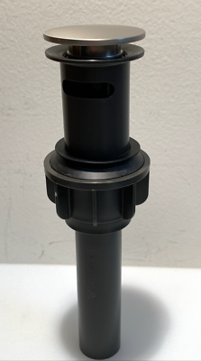 Masco Delta Plastic Push Pop-Up Drain W/Overflow Brushed Nickel
