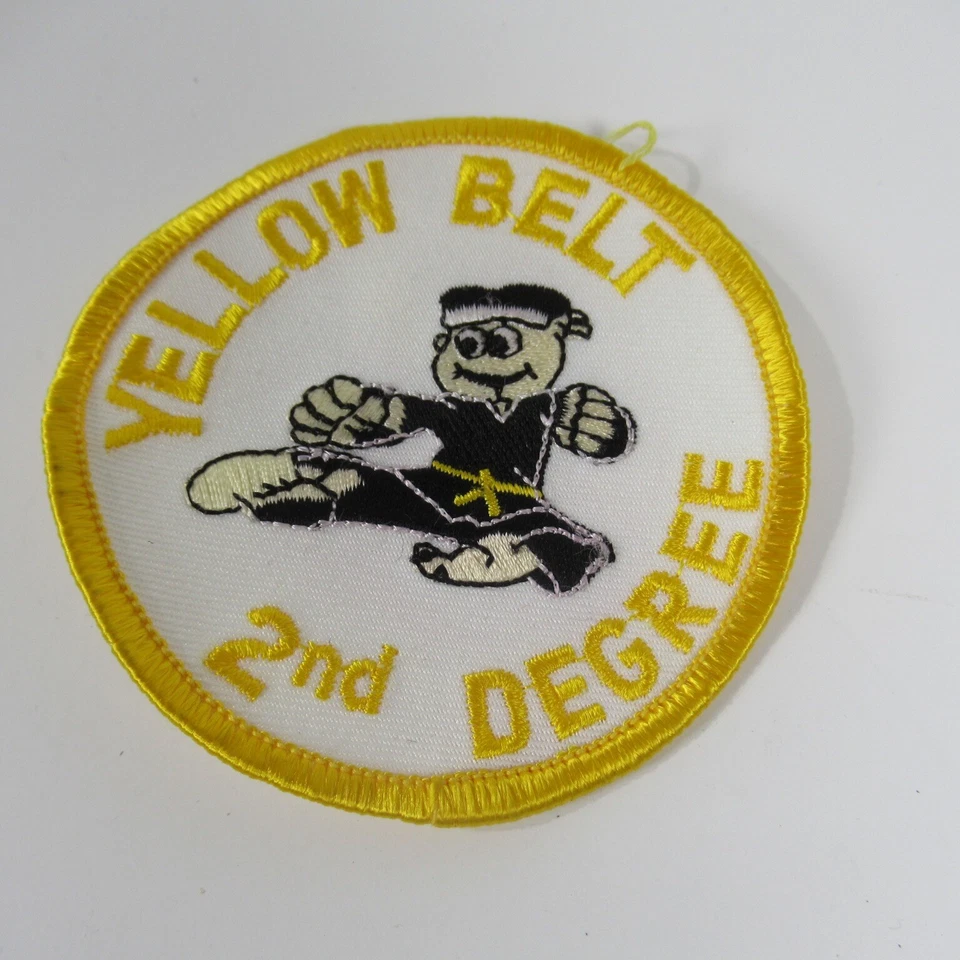 Yellow Belt 2nd Degree Circle Patch Round Martial Arts - Image 2 of 3