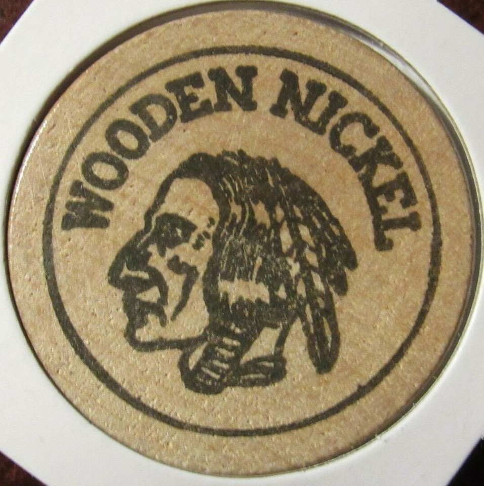 Vintage Old West Leather Shop Ocean City, MD Wooden Nickel - Token ...