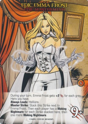 EMMA FROST EPIC WHITE QUEEN Upper Deck Marvel Legendary NEW MUTANTS MASTERMIND