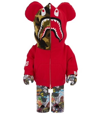 A BATHING APE - BAPE® BE@RBRICK LINE CAMO SHARK 1000% Bape x Alpha Industries 1000% Bearbrick Camo Shark Be@rbrick