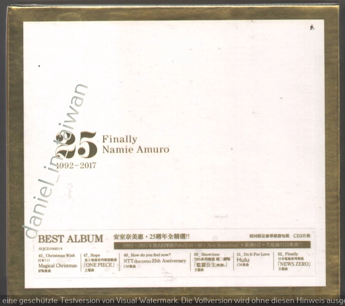 Namie Amuro: Finally 1992-2017 3-CD NEW