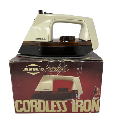 Vintage West Bend Freestyle Cordless Iron 6008 Working* | eBay