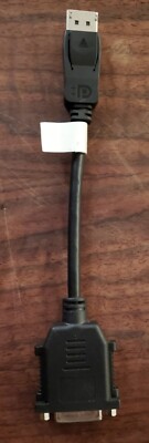 PNY 030-0173-000 D Male Display Port To Female DVI-D Adapter Cable 8 Inch Long