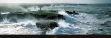LIGHTHOUSE ART PRINT Coup de Vent sur les Poulains Philip Plisson Poster 59x20.5