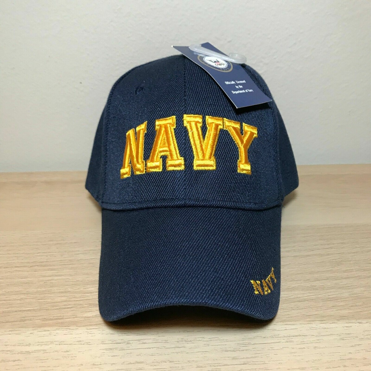 帽子 ER LOGO CAP NAVY Emma Official Licensed NAVY Gold Embroidered Letter Hat Cap (BLUE) | eBay