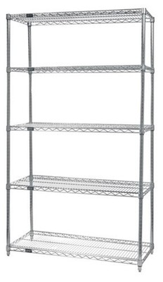 Quantum Storage Systems - Wr63-1830c-5 - Wire 5 Shelf Starter Kit Chrome 63in