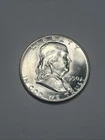 1950-P Philadelphia Franklin Half Dollar US 50c Silver Coin, UNC BU Uncirculated