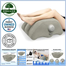 Inflatable Leg Elevation Pillow Support for Surgery Recovery Swelling Relief