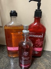 Rare Bath  Body Works Aromatherapy Sensual Jasmine Vanilla Set Of 3