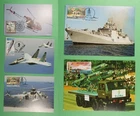 DR WHO INDIA 5 FDC MAXIMUM CARD MILITARY TRANSPORTATION R63863