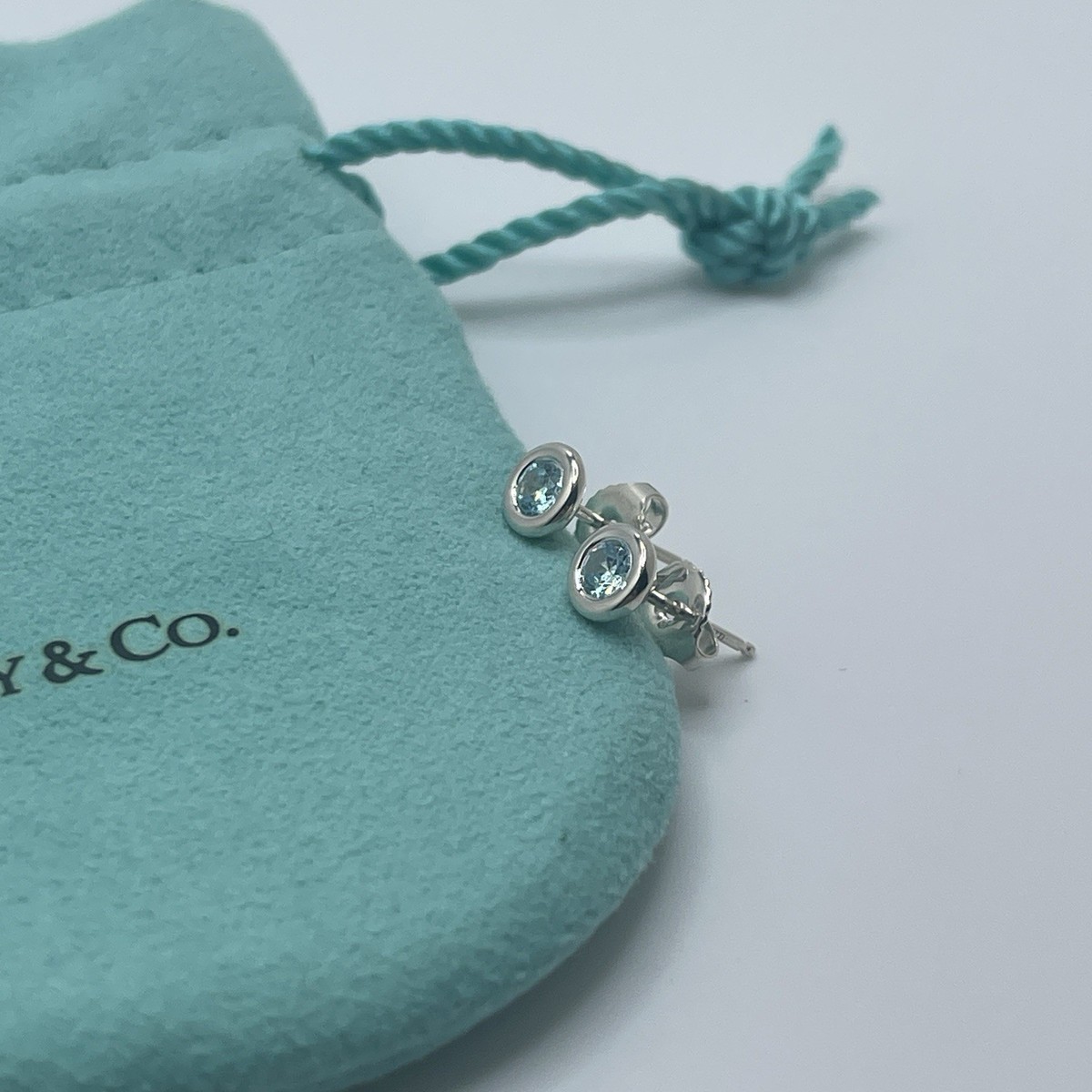 Tiffany & Co. Elsa Peretti Color by the Yard Aquamarine Stud