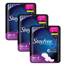 Stayfree Ultra Thin Overnight Pads with Wings, For Women, Reliable Protection...
