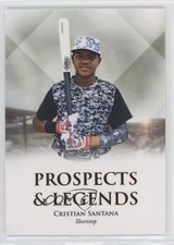 2020 Futera Unique Baseball Onyx Prospects & Legends Cristian Santana #38 12xy