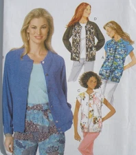 Butterick B6181  Pattern MIsses Bomber Jackets, Raglan Sleeve Coat 14-22 Uncut