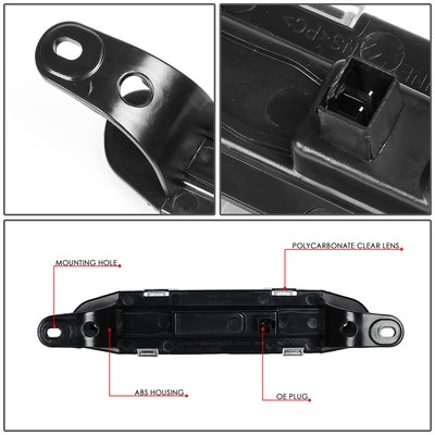 Team-Alpha LED Third Brake Light For 2006-2010 Dodge Charger – Chrome Housing, Clear Lens, DOT/SAE - View #5