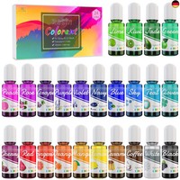 Epoxidharz Uv Harz Farbe - 24 Farben FlüSsiger Epoxidharz Farben Pigment FüR R