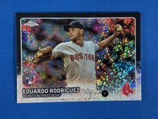 2015 Topps Chrome Update Black Refractor Eduardo Rodriguez Red Sox #/99 RC