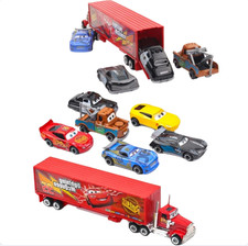 7X Cars 2 Lightning McQueen Rennwagen Mack Truck Kinder Spielzeug Sammlung DE