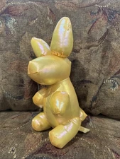 Way To Celebrate Easter Yellow Iridescent Balloon Bunny Rabbit Plush 8" Tall