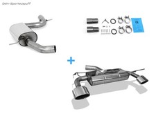 Fox Duplex Komplettanlage ab Kat VW Scirocco 3 1.4l 129x106mm oval eingerollt