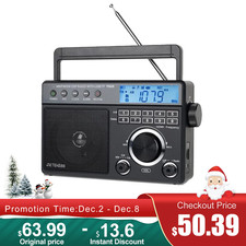 TR629 Portable Shortwave Radio AM FM Digital Radio Recordable TF/USB Senior Gift