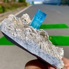 200G Rare!! Natural beautiful Aquamarine with Mica Crystal Specimen Rough — photo 10