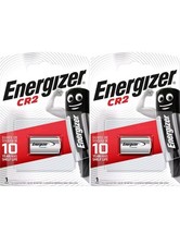 Image of 2x ENERGIZER CR2 Batteries 3V Lithium Ultra Photo Camera DLCR2 ELCR2 Long Last