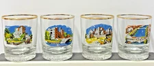 Ireland Souvenir Whiskey Cocktail Glasses Tipperary Dublin Bunratty Killarney