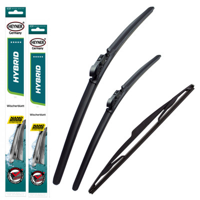 Fits DS7 2017-on Heyner Hybrid Wiper Blades Front HH28''16''ST Rear 12''J