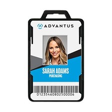 Advantus Secure-Two Card RFID Blocking Badge Holder 20 Pack