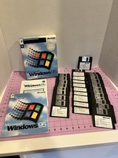 Vintage Microsoft Windows 95 Full 29 Disk Set - 3.5" Floppy Disks Install Setup