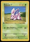 Nidoran Male 1st Edition Shadowless Pokemon Card Base Set 55/102 - PL