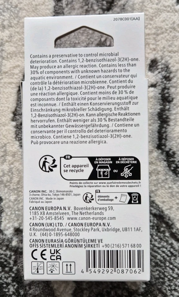 x2 New/Sealed Canon PGI-580 Black Printer Ink Cartridges - 2078C001 - Image 2 of 4