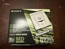 Sony Portable Minidisc Player Walkman MZ-E33 CIB RM-MZE33 Turns On